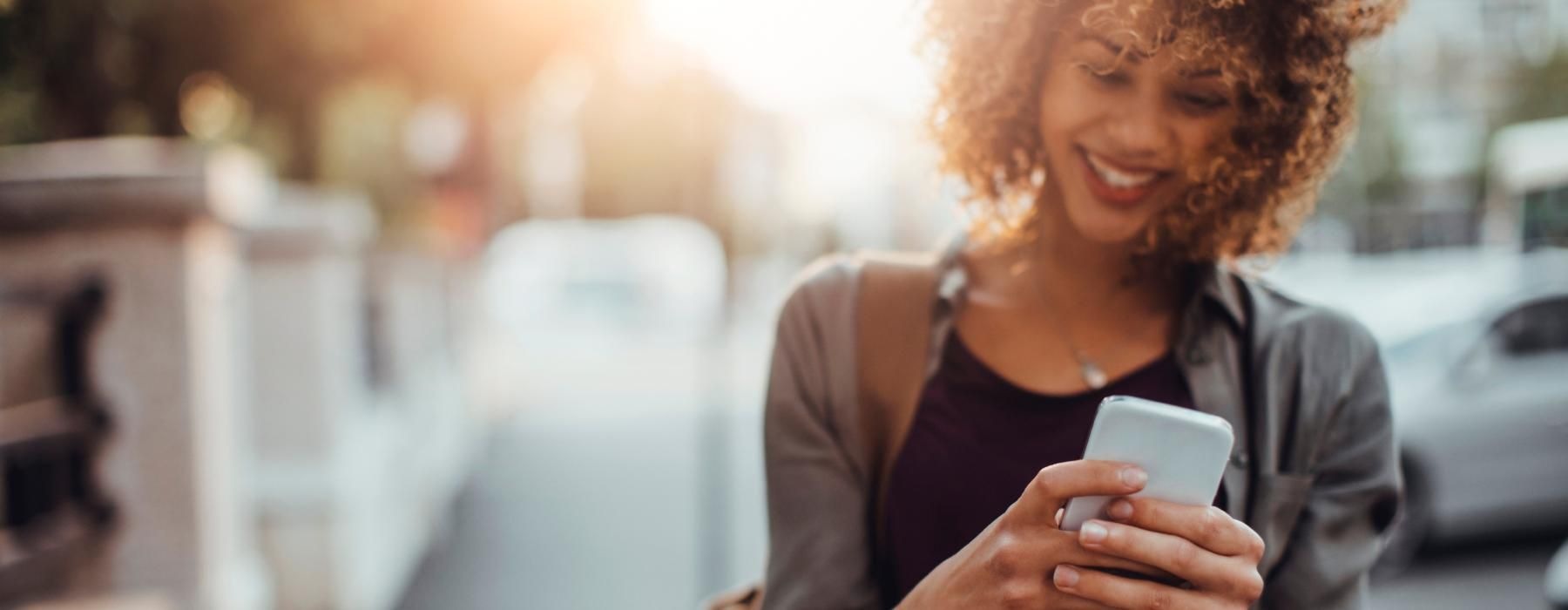 a person holding a phone