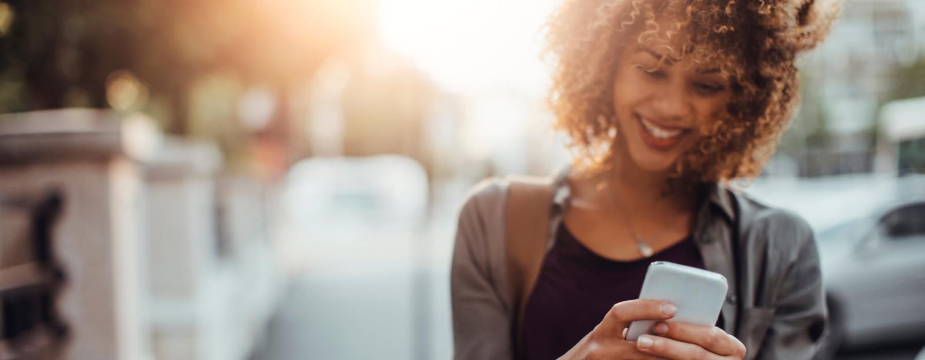 a person holding a phone